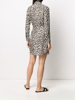 Thumbnail for your product : Theory Leopard Print Shirt Dress