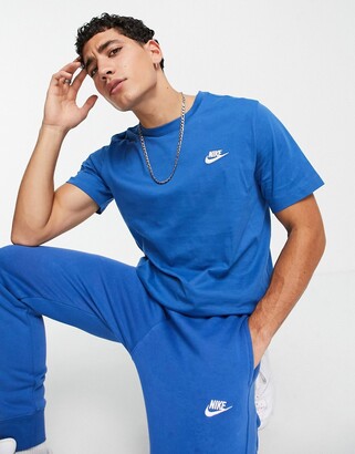 Nike Club t-shirt in marina blue - ShopStyle