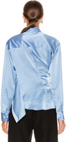 Thumbnail for your product : Y/Project Twisted Shirt in Light Blue | FWRD
