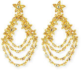 Thumbnail for your product : Oscar de la Renta Golden Starfish Chain Pierced Earrings