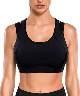 REDPAI Sports Bra High Impact Adjustable Racerback Yoga Bra Full Coverage  Wirefree Supportive Padded Workout Bras Women - black - 3X-Large -  ShopStyle Plus Size Clothing