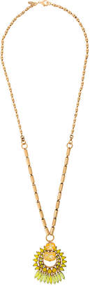 Elizabeth Cole crystal pendant necklace