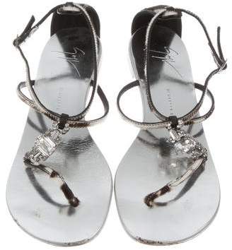 Giuseppe Zanotti Embellished Thong Sandals
