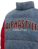 Thumbnail for your product : ALPHASTYLE Lewis denim down jacket