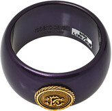 Thumbnail for your product : Roberto Cavalli Purple Medallion Wide Bangle Bracelet