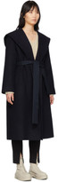 Thumbnail for your product : The Row Navy Riona Hooded Coat