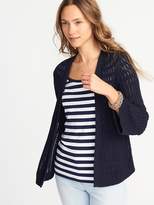 Thumbnail for your product : Old Navy Textured Open-Front Bell-Sleeve Sweater for Women