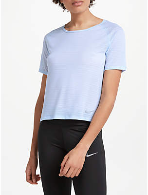Nike Cool Miler Short Sleeve Running Top, Royal Tint
