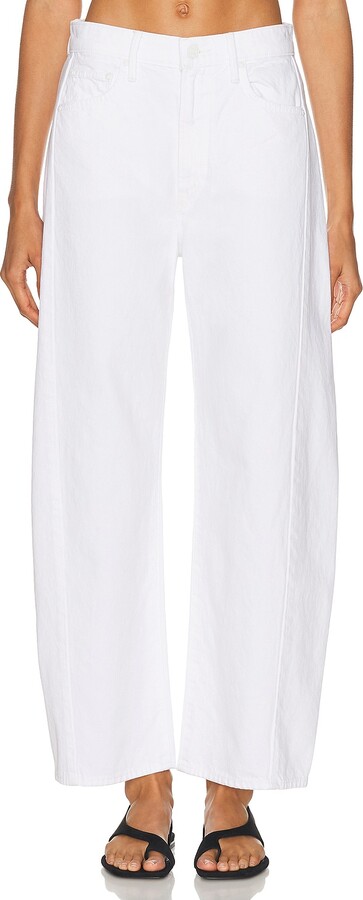 Mother The Full Pipe Ankle Jeans in White