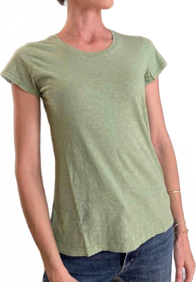 Odelia Crew Neck Tee In Elm
