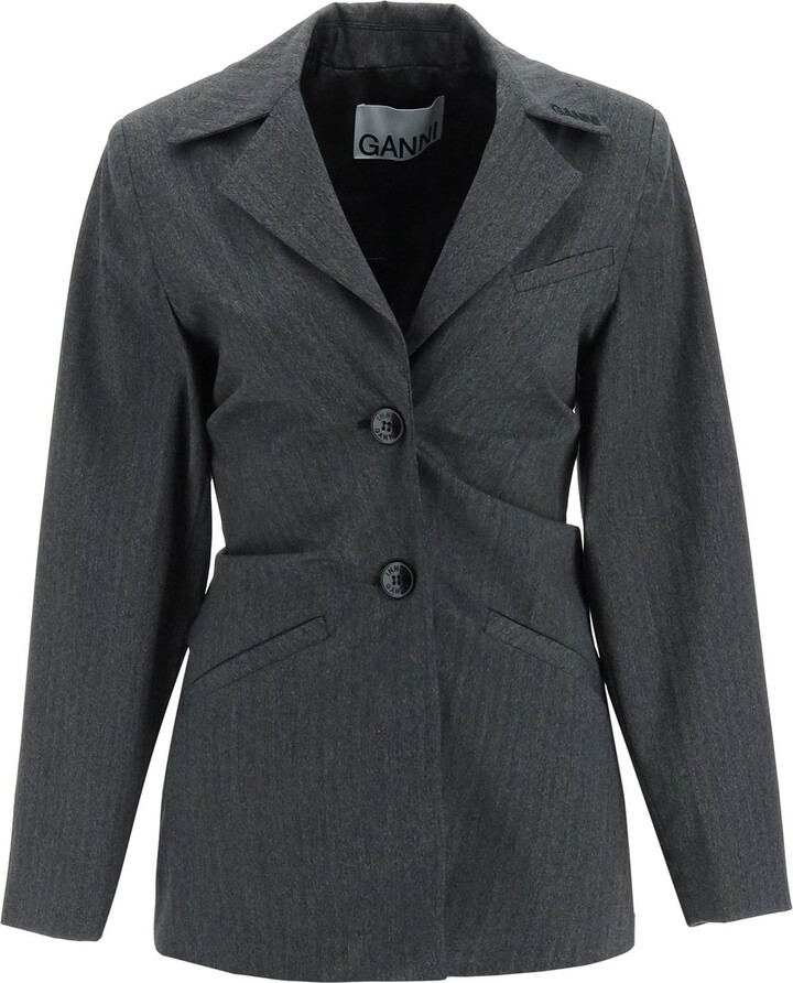 Ganni Draped Blazer ShopStyle