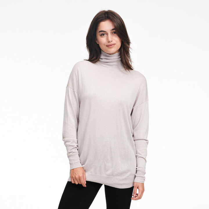 tunic length turtlenecks