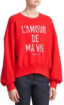 Thumbnail for your product : Cinq à Sept L'Amour De Ma Vie Cotton Sweatshirt