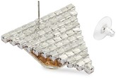 Thumbnail for your product : Venna Logo Centrepiece Triangular Crystal Stud Earrings