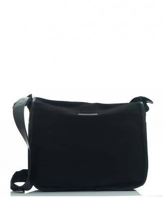 Dries Van Noten Leather Nylon Messenger Bag