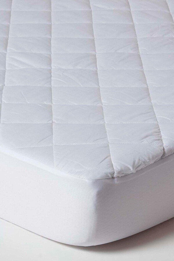 Homescapes Cot Bed Quilted Waterproof Mattress Protector Pack of 2