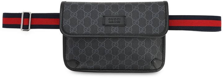 Gucci GG Supreme Belt Bag - Black for Men