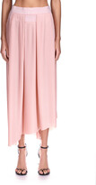 Thumbnail for your product : Givenchy Logo Asymmetric Pleated Midi Skirt