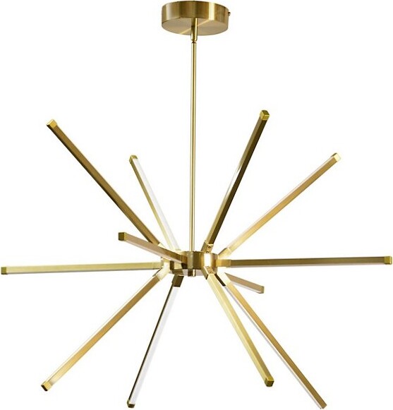 Dainolite Array LED Chandelier in Brass Size: Large