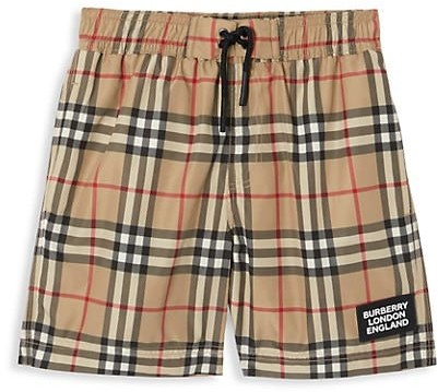 baby burberry swim trunks