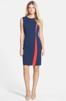 Thumbnail for your product : Donna Morgan Colorblock Crepe Sheath Dress