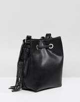 Thumbnail for your product : New Look Diamante Fringe Duffle Bag