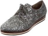 Thumbnail for your product : Miu Miu Glitter Lace-Up Sneakers