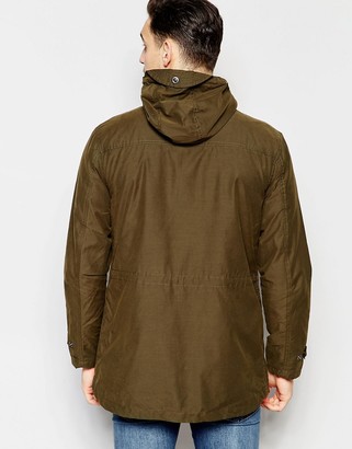 Lee Hooded Parka Waxed Cotton in Green