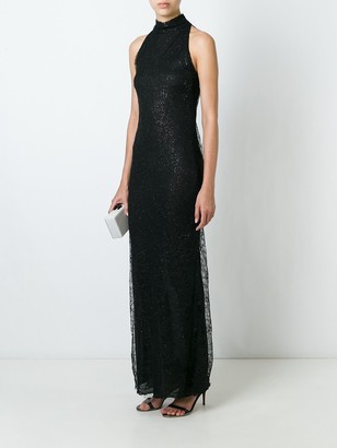 Romeo Gigli Pre-Owned Lace Overlay Evening Dress