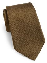 Thumbnail for your product : Armani Collezioni Solid Pindot Silk Tie