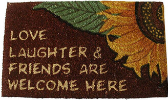 GEO CRAFT Love & Laughter Rectangle Doormat