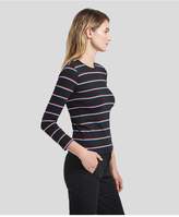 Thumbnail for your product : ATM Anthony Thomas Melillo Striped Long Sleeve Baby Tee