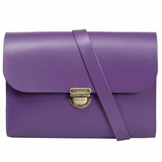 N'Damus London - Helena Purple Leather Satchel