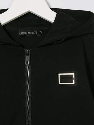Antony Morato zip-up logo hoodie