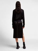 Thumbnail for your product : DKNY Mixed Media Panel Skirt