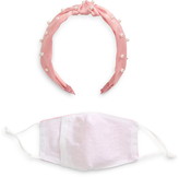 Thumbnail for your product : Capelli New York Kids' Cotton Face Mask & Headband Set