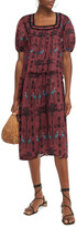 Thumbnail for your product : Sensi Tiered printed cotton midi dress