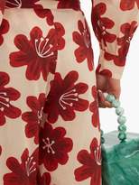 Thumbnail for your product : Dodo Bar Or Hattie Floral-print Cotton Wide-leg Trousers - Womens - Cream Print