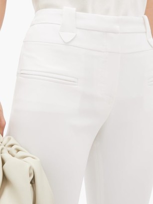 Altuzarra Serge High-rise Crepe Flared Trousers - White