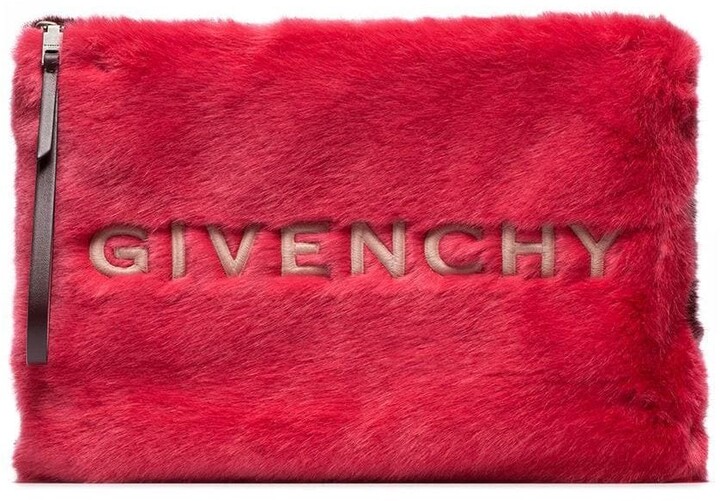 givenchy fur clutch