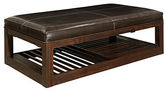 Thumbnail for your product : Park West Leather Rectangular Cocktail Ottoman