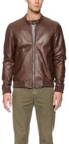 Thumbnail for your product : Band Of Outsiders Leather Harrington Jacket