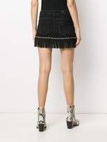 Thumbnail for your product : Liu Jo fringed studded skirt