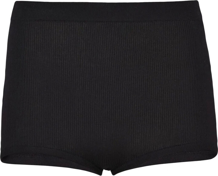 Prada Ribbed-Knit Silk-Blend Shorts