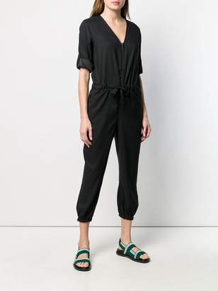 DKNY relaxed fit zip-up jumpsuit