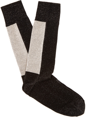 Off-White Flecked logo-jacquard socks