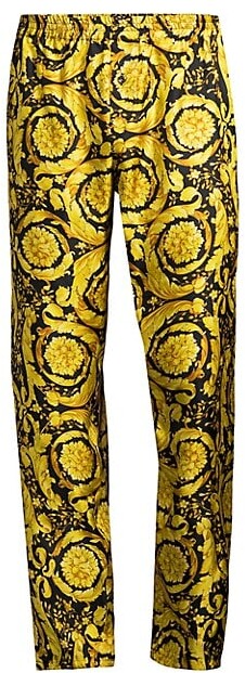 Gold pajama pants clearance
