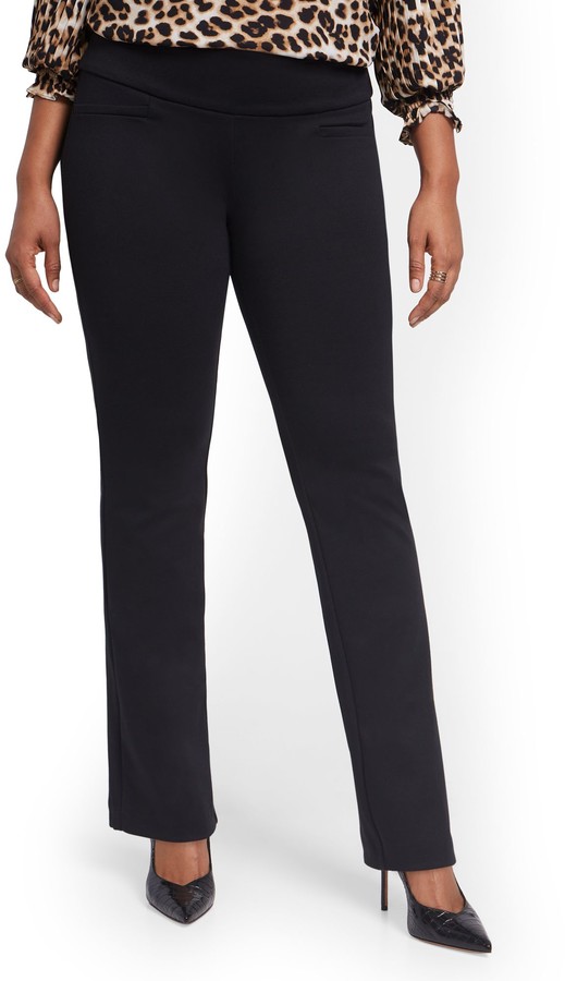 women's pull on bootcut ponte pants