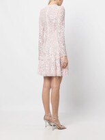 Thumbnail for your product : Needle & Thread Sequinned Long-Sleeve Skater Dress