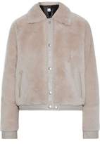Thumbnail for your product : Iris & Ink Lisbet Leather-trimmed Shearling Coat
